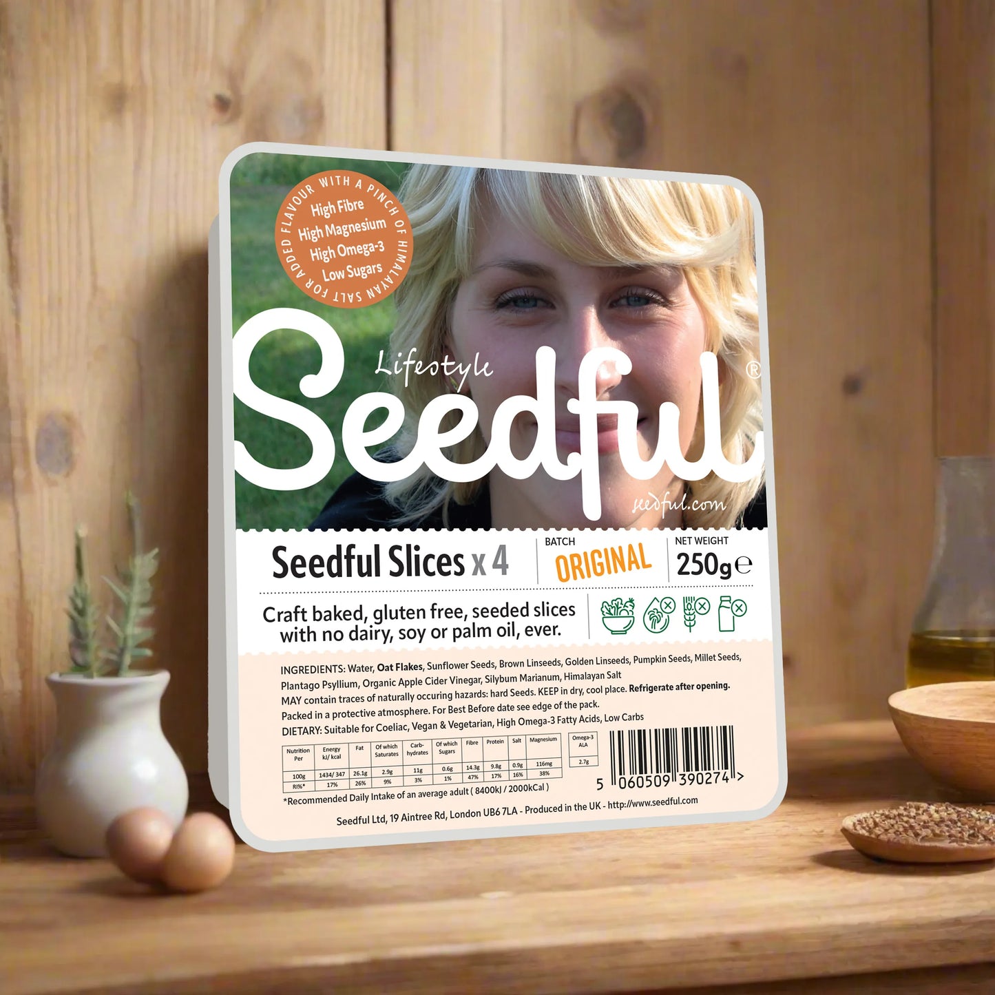 1 x 250g SEEDFUL Original Slices ( 4 Slices Each Pack )
