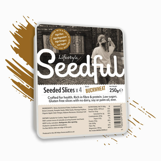 1 x 250g SEEDFUL Buckwheat Slices ( 4 Slices Each Pack )